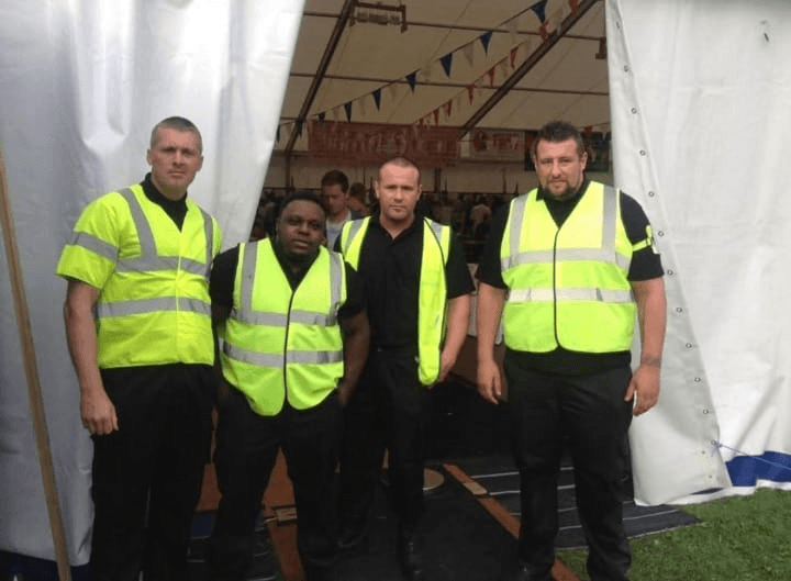 John and his team at an event